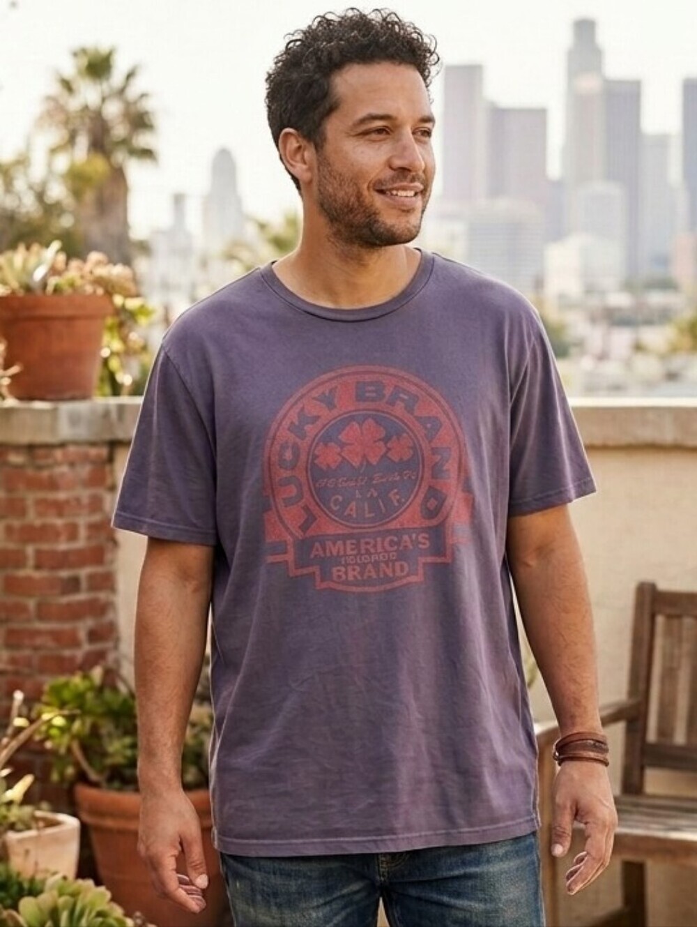 LUCKY BRAND Graphic Short Sleeved T-shirt, Size XXL